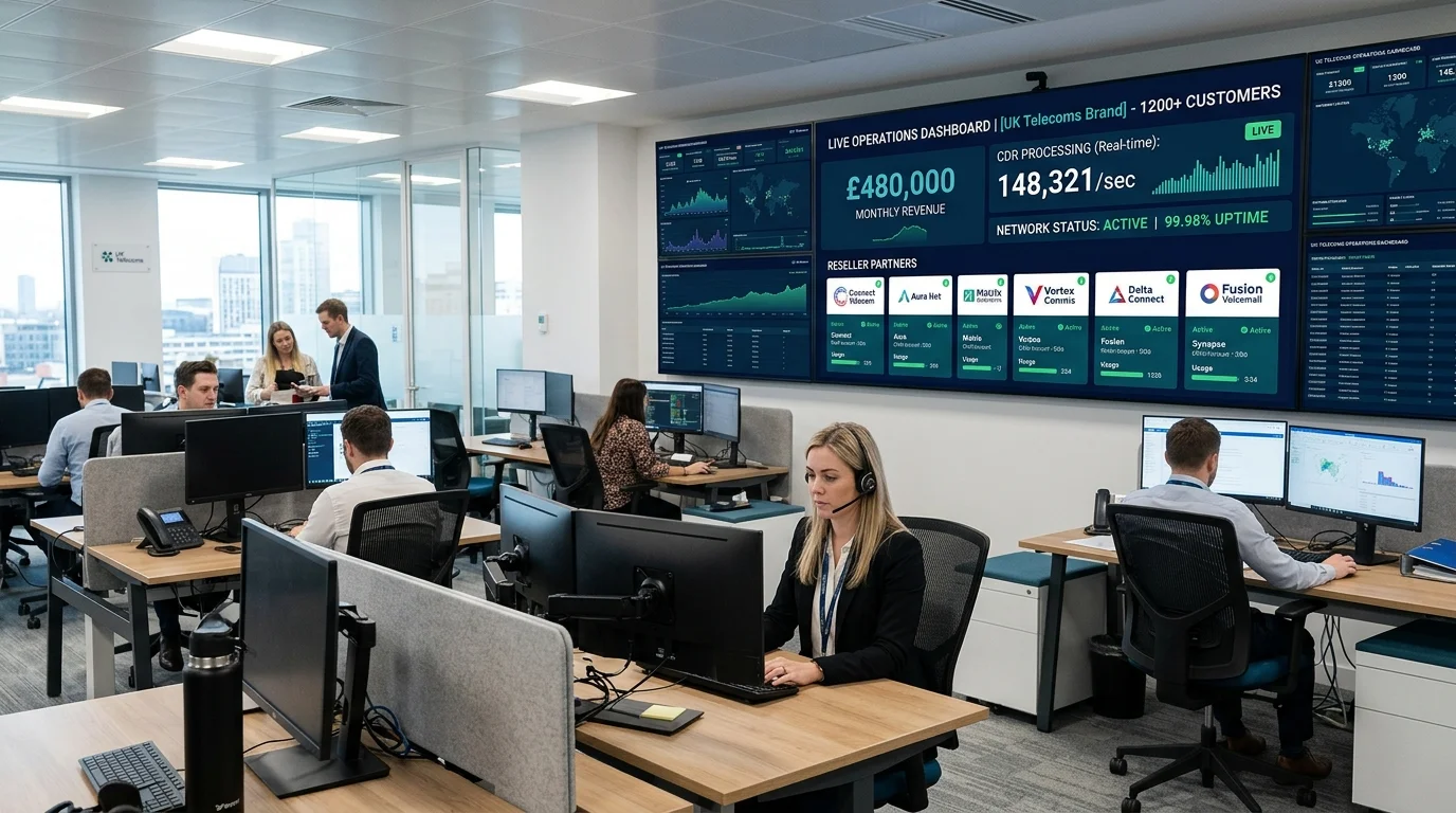 Large telecoms operator managing reseller channels